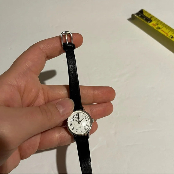 Timex Indiglo Quartz Watch Women Black Strap *needs Battery - Picture 6 of 10